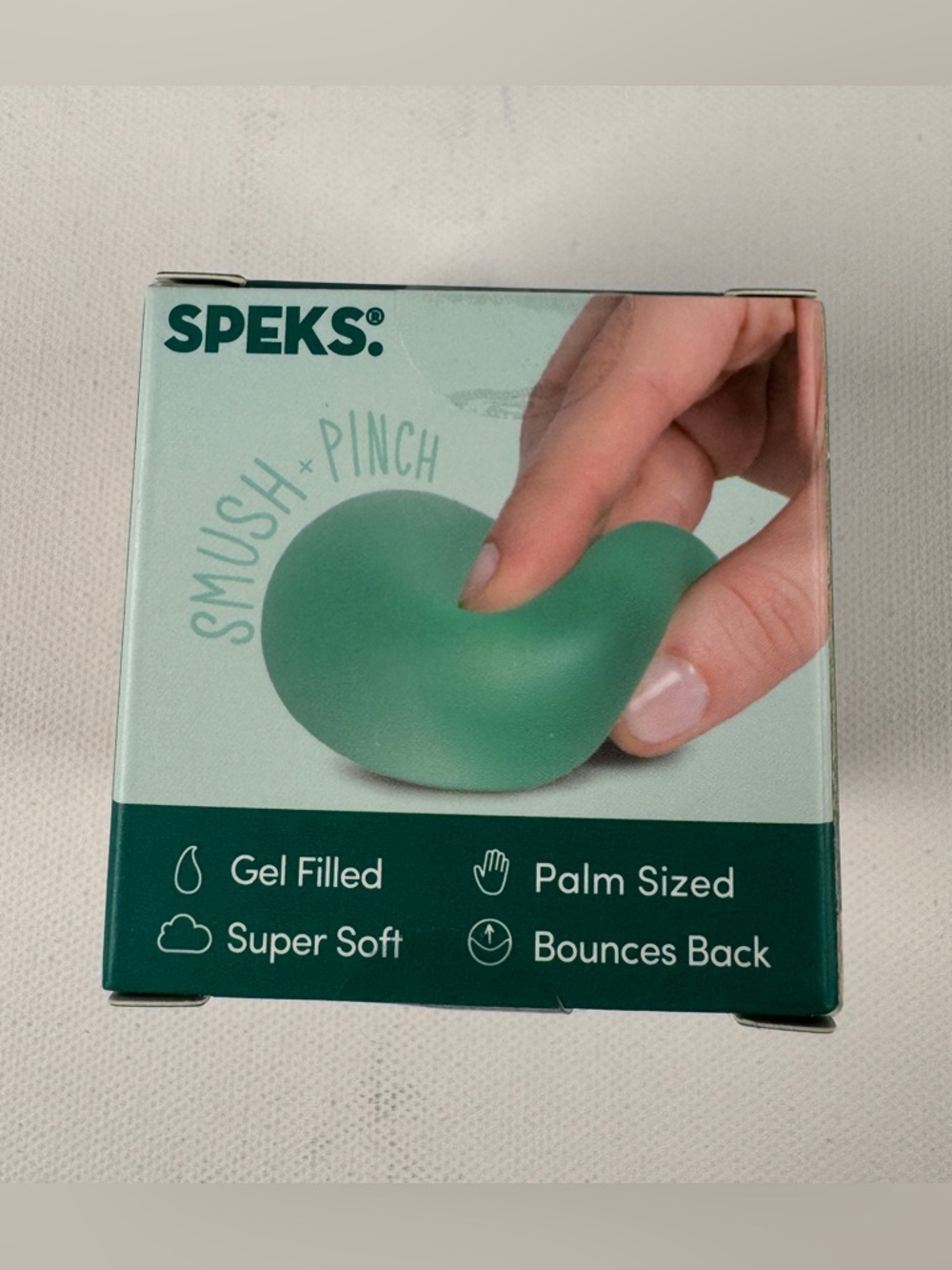 SPEKS Gump Green Memory Gel Stress Ball Soft Silky Squishy Fidget Stress Toy NEW - Picture 2 of 4